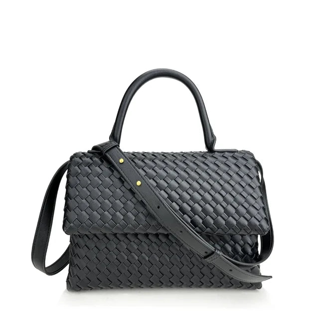 Débora Woven Leather Bag