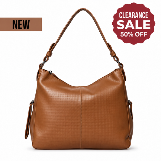 Luxury Leather Hobo Anti-Theft Handbag 2.0 + FREE Pouch Wallet (6-Layer Security Edition)