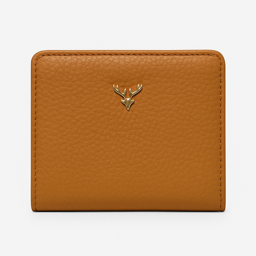 Women's Compact Genuine Leather Wallet - Roseli
