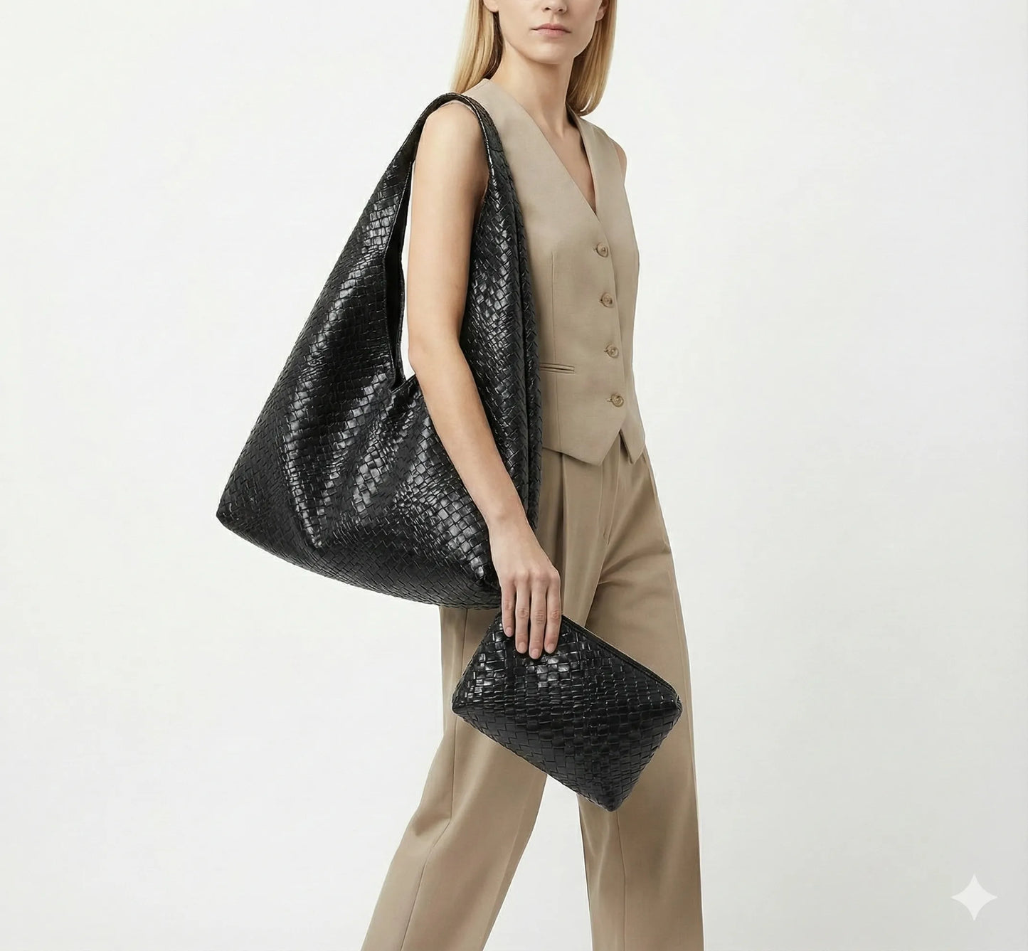 Bag and Wallet in Leather - Noelle