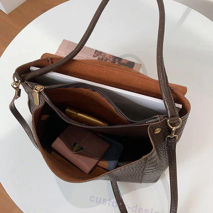 Leather Bag - Clove