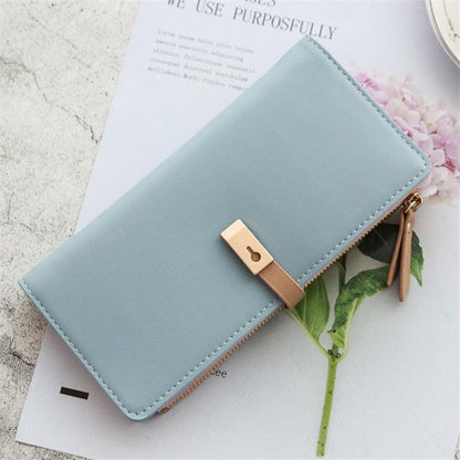 Women's Slim Leather Wallet - Louize