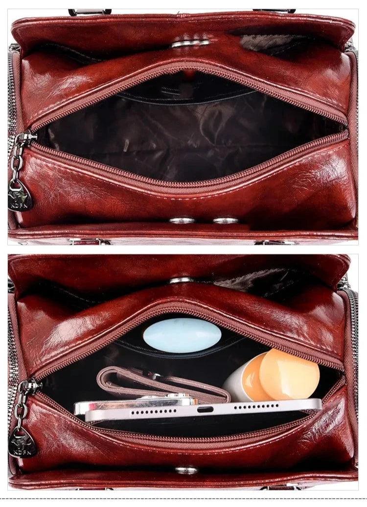 Leather Bag - Jade