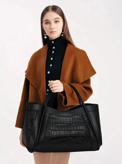 Chloe Croco Medium Leather Bag