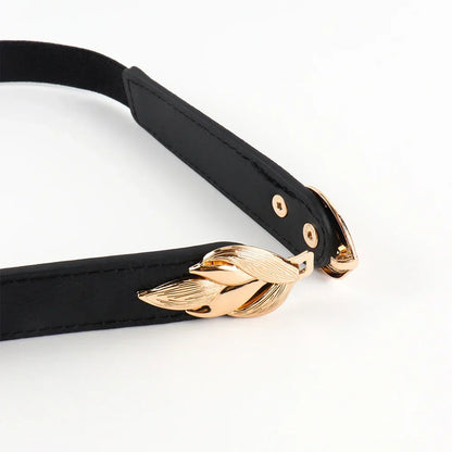 Women's Genuine Leather Belt with Elastic - Amour