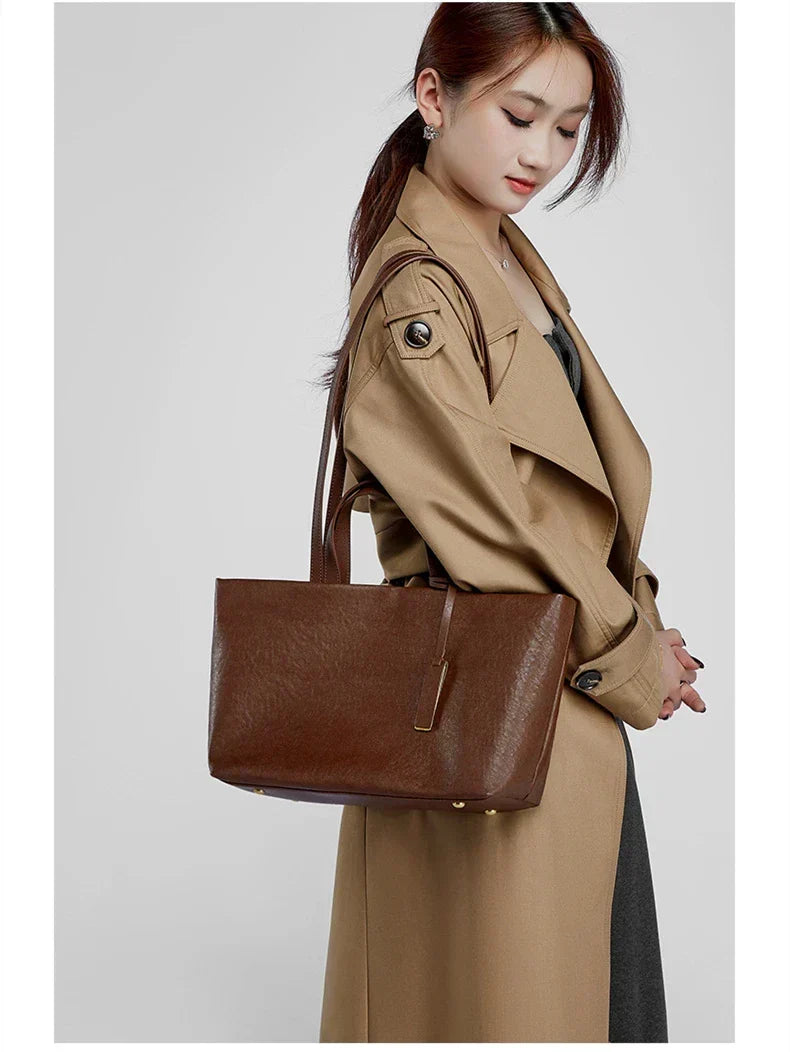 Leather Tote Bag Joana