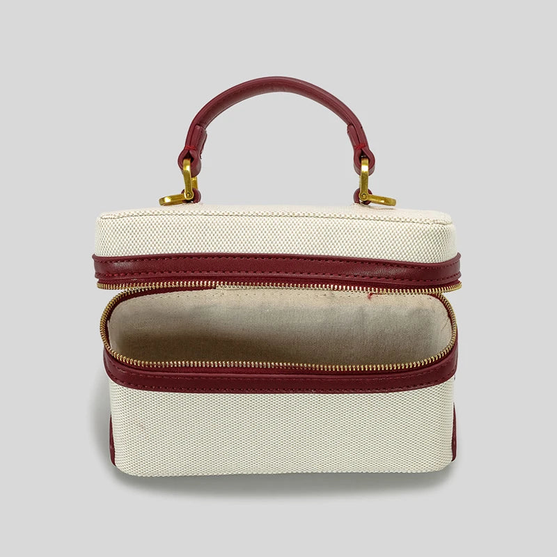 Fernanda Canvas Box Crossbody Bag