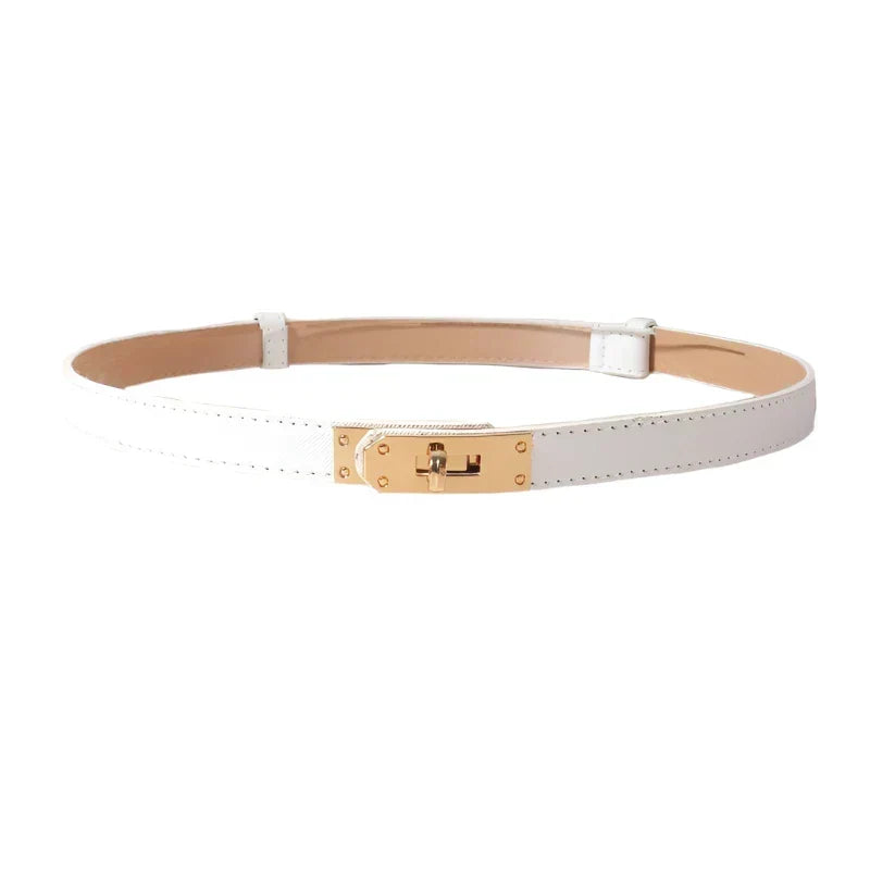 Women's Genuine Leather Clasp Belt - Délise