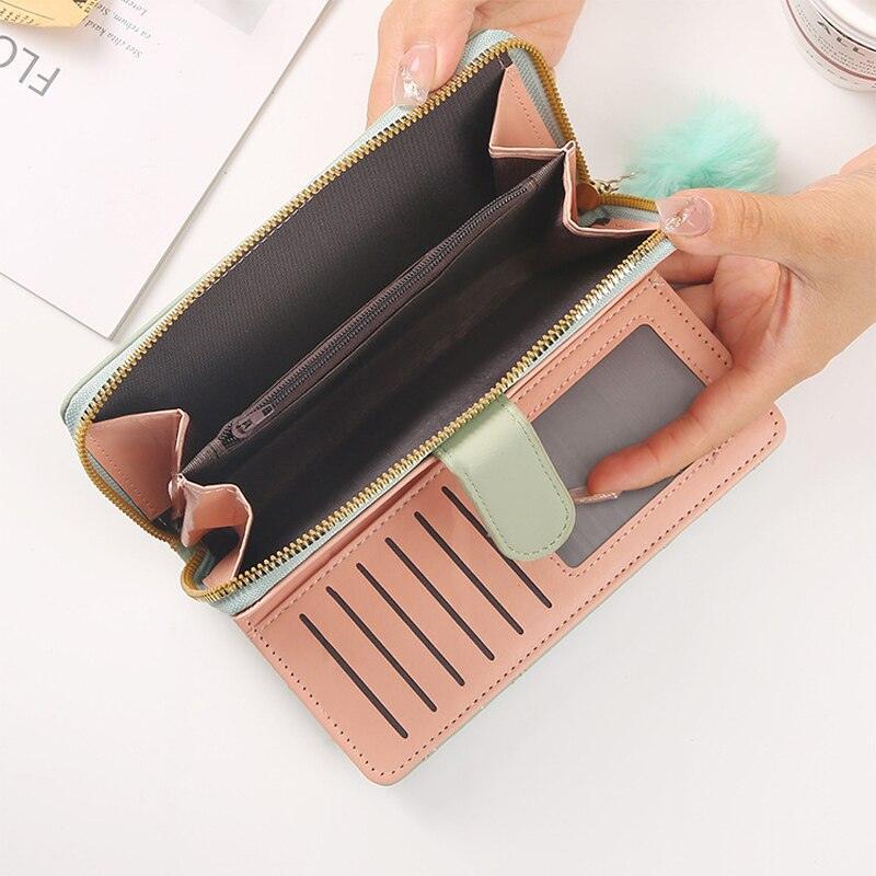 Women's Embroidered Puffer Leather Wallet - Lilie
