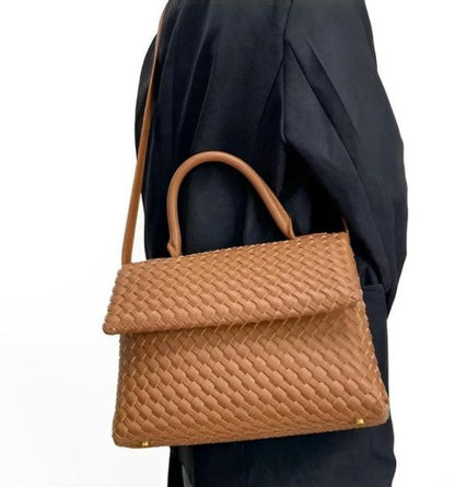 Débora Woven Leather Bag