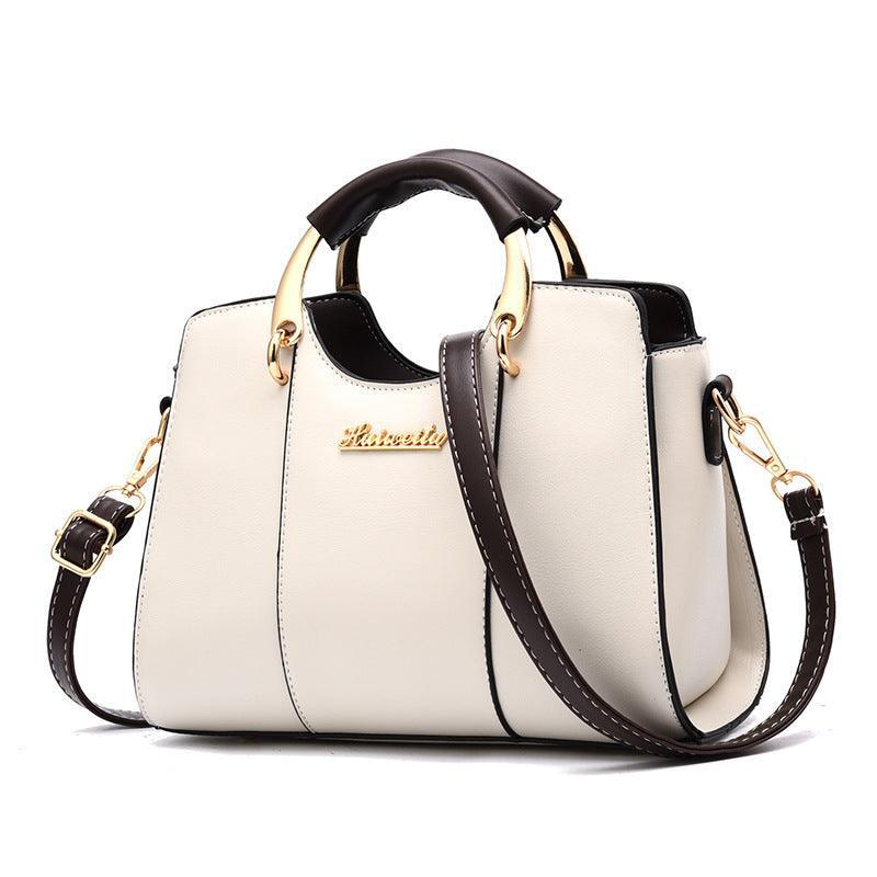 Luxurious Women's Leather Crossbody Bag - Atena
